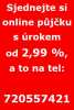 Online půjčky od 2,99 % celá Čr